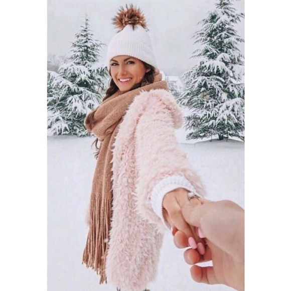 Edge Style Jackets & Blazers - • 2X H P • Parisa Shaggy Faux Fur Coat - Pink